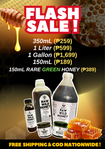 JULY FLASH PROMO - Antioxidant Premium Pure Raw Wild DARK Honey - FREE SHIPPING