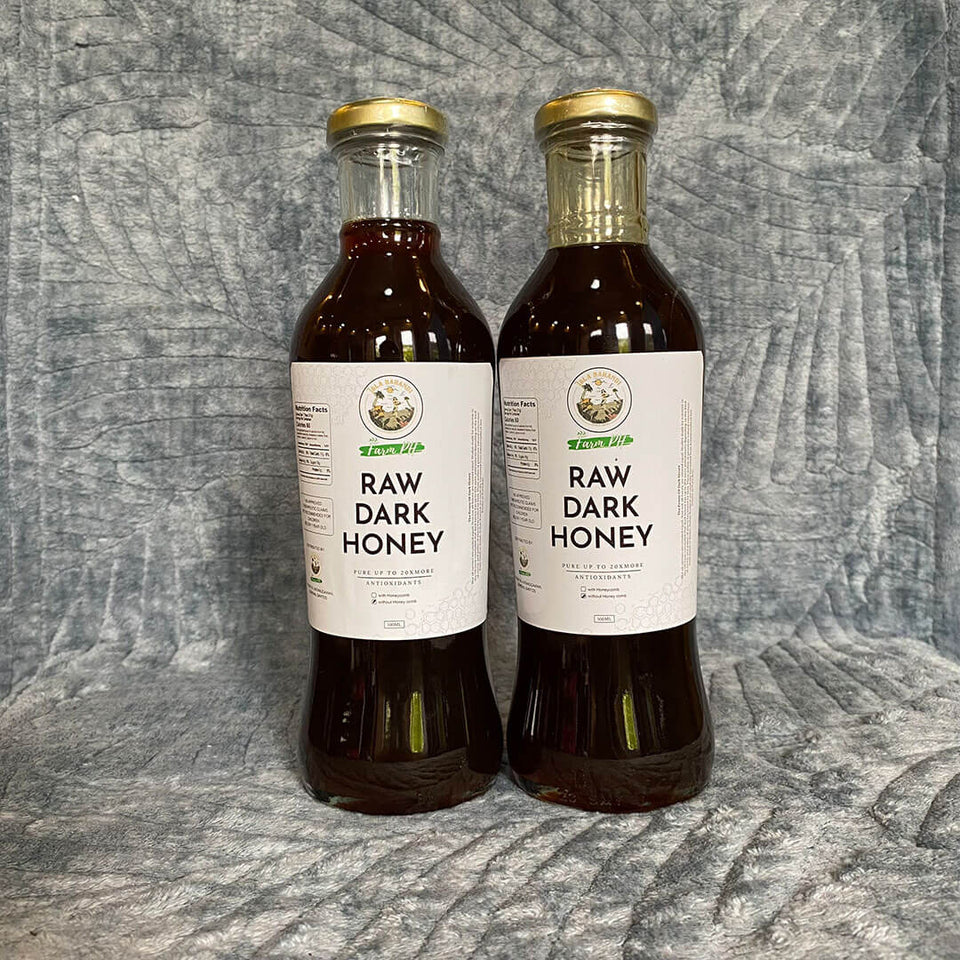 Antioxidant Premium Pure Raw Wild DARK Honey - FREE SHIPPING